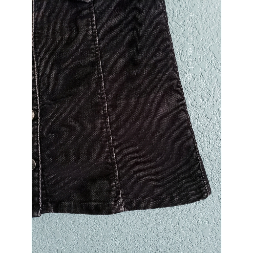 Bdg | Corduroy A-Line Button-Front Mini Skirt - image 4